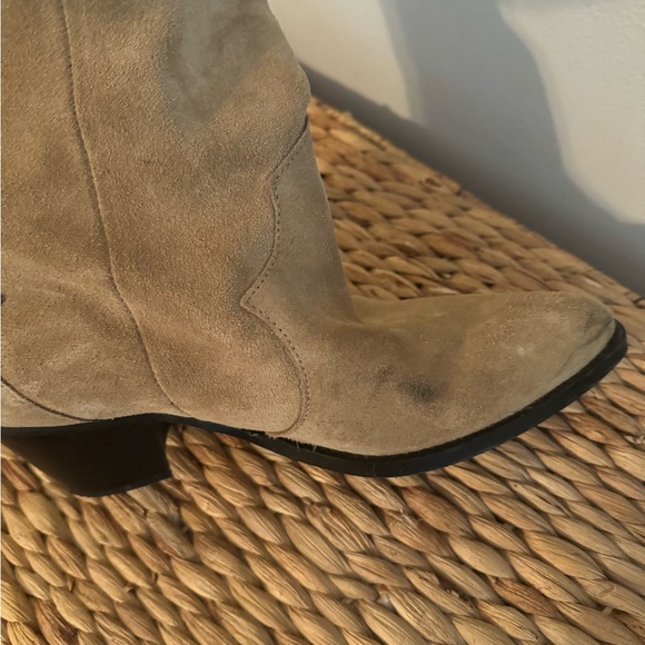 Anthropologie Western Suede Boots 8-8.5 Eu 39 - Picture 6 of 8
